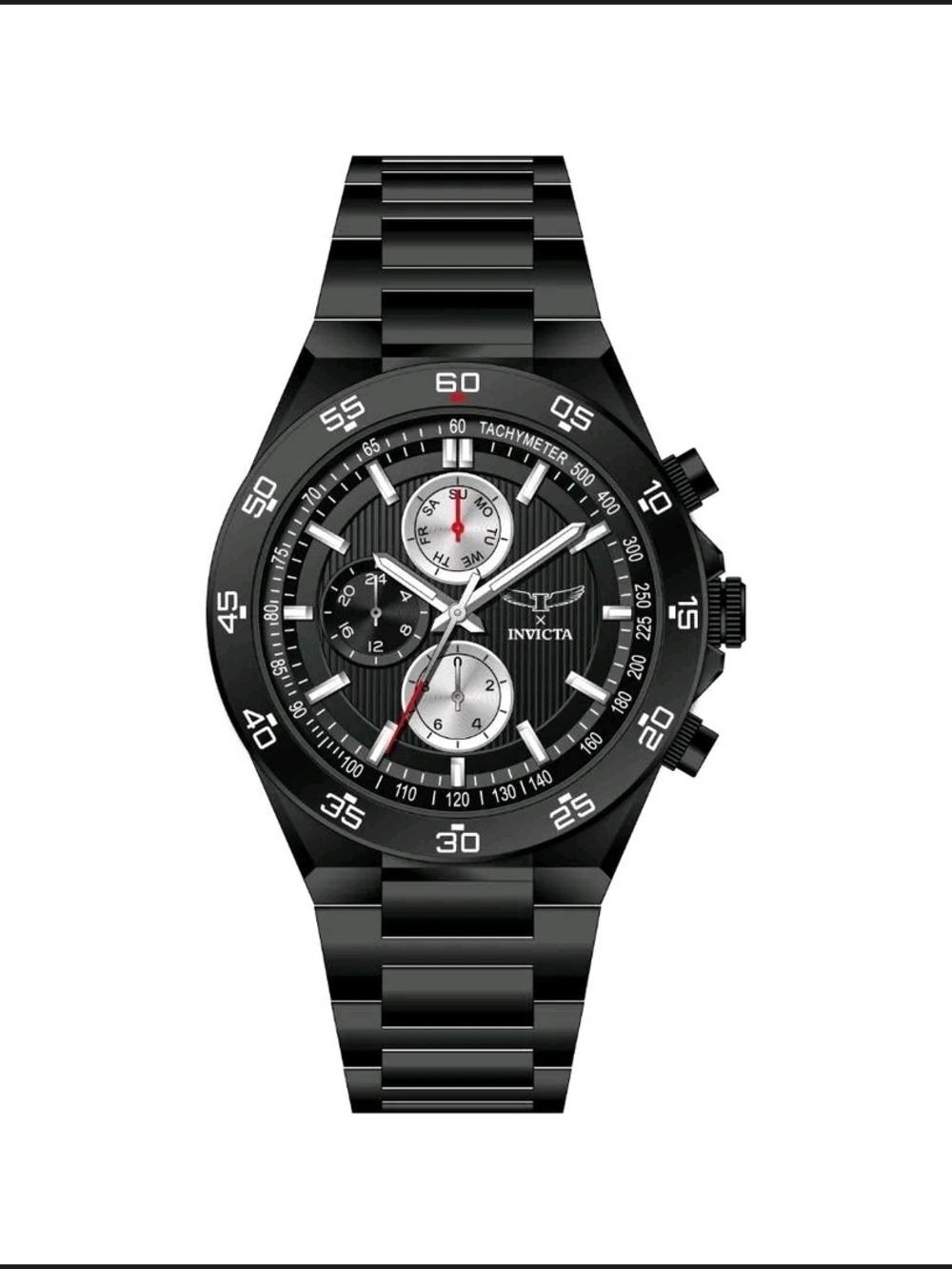 Invicta Black and Silver Men's S1 Rally Watch